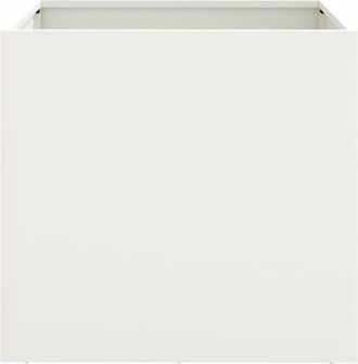 vidaXL Planters 2 pcs White 49x47x46 cm Steel vidaXL