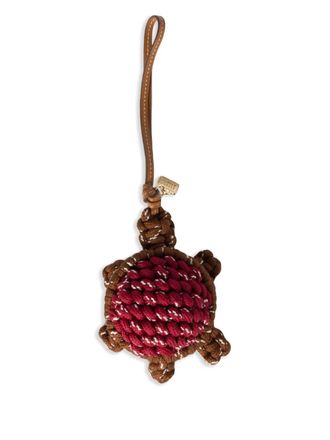 Miu Miu Sleutelhanger met schildpadpatroon - Bruin