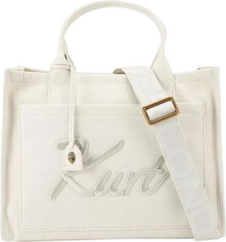 Kurt Geiger Kurt Embroidered Tote - Dames - Shoppers - Wit - ONE Size - Tassen
