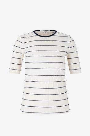 Vince T-Shirt mit feinen Streifen aus Baumwollmix