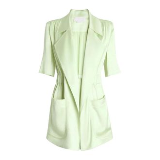 Genny Blazers, female, Green, Size: XS Notched-lapels Blazer