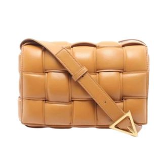 Bottega Veneta Pre-owned Cross Body Bags, female, Brown, Size: ONE SIZE Pre-owned Leather Shoulder Bag