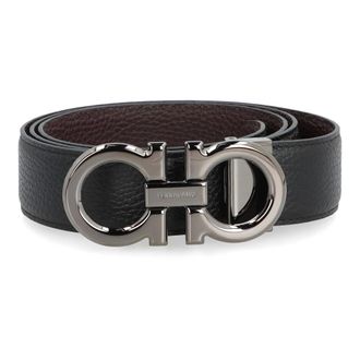 Ferragamo Belts, male, Black, Size: 110 CM Reversible Leather Belt