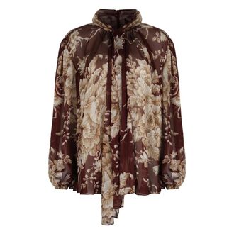 Dolce & Gabbana Dames, Blouses & Shirts, Veelkleurig, Maat: S Chiffon