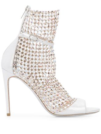 Rene Caovilla Sandali con paillettes - Argento