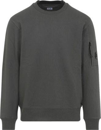C.P. Company Fleece Lens Sweatshirt - Heren - Sweatshirts - Grijs - L - Katoen - Hoodies & sweatvesten
