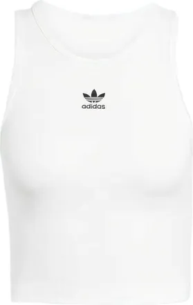 adidas (WMNS) adidas Essentials Ribbed Tank Top Asia Sizing White JC9007
