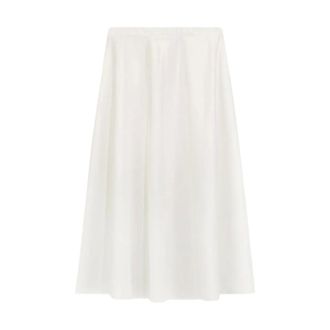 Liviana Conti Maxi Skirts, female, White, Size: L L6Sk62A01-0 Midi Skirt