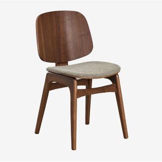 Sklum Sklum - Sedia da pranzo in legno e imbottita Canada