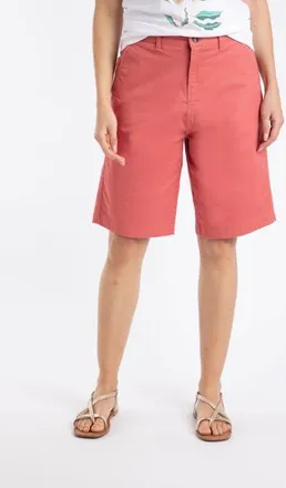 Weird Fish Annalise Knee Length Chino Shorts in Nantucket at Nordstrom, Size 12