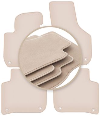 OEM Alfombrillas Beige Premium Para Skoda Superb Ii Berlina, Familiar 2008-2015