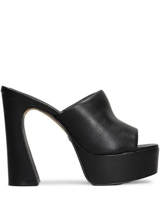 Carrano 125mm leather sandals - Black