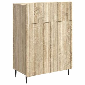 vidaXL Aparador Roble Sonoma 66 X 34,5 X 92 Cm Madera De Ingenier&iacute;a Vidaxl