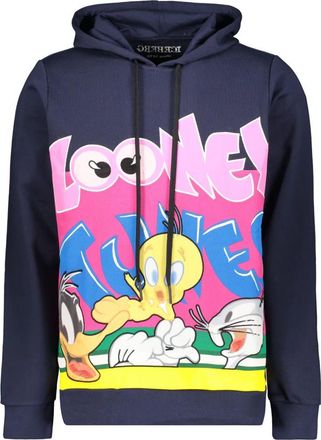 Iceberg Hoodie met borduursel - Heren - Hoodies - Blauw - S - Katoen - Hoodies & sweatvesten