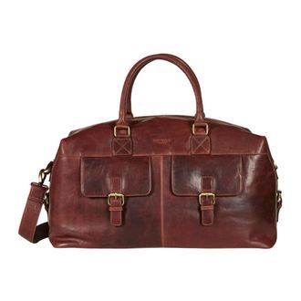 Howard London Walter Weekendtas - Heren - Weekendtassen - Bruin - ONE Size - Leer - Tassen
