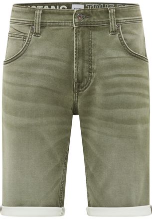 Mustang Slim-fit-Jeans MUSTANG Herren Style Chicago Shorts Z, Herren, Gr. 52, gr&uuml;n (6421 olivgr&uuml;n), Denim/Jeans, 52% Baumwolle, 46% Polyester, 2% Elasthan, un