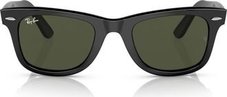 Ray-Ban 52mm Square Sunglasses in Black /Green at Nordstrom