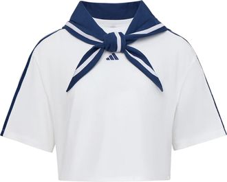 adidas (WMNS) adidas Dance Box Tee With Scarf White KZ4182