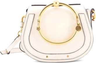 Chlo&eacute; Nile Leather Small crossbody bag - Bianco
