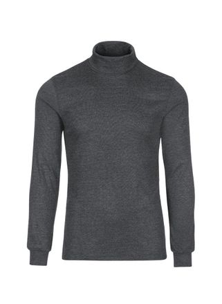 Trigema Rollkragenshirt TRIGEMA TRIGEMA Langarm Ski- und Sport-Rollkragenpullover, Damen, Gr. XXL, grau (anthrazit, melange), 100% Baumwolle (Bio-Baumwolle kb