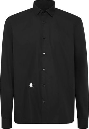 Philipp Plein Overhemden, Heren, Zwart, S, Katoen, Sugar Daddy Cut Shirt