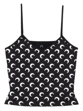 Marine Serre moon-print top - Black