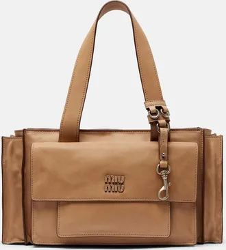 Miu Miu Utilitaire leather shoulder bag
