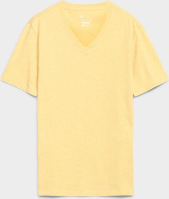 Le 31 Mens 100% organic cotton V-neck T-shirt Standard fit