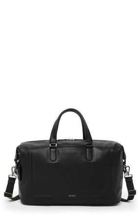 Tumi Nelson Leather Duffle Bag in Black Bombe at Nordstrom