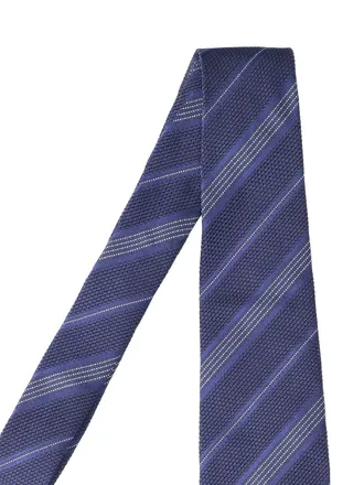 Cesare Attolini Mens Ties Blue Silk