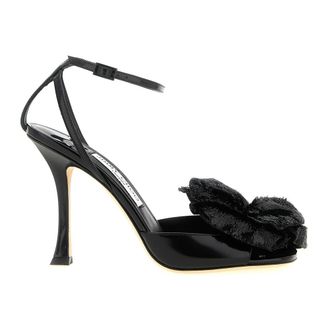 Jimmy Choo London Schoenen, Dames, Zwart, 38 EU, Leer, Mimmi Sandal