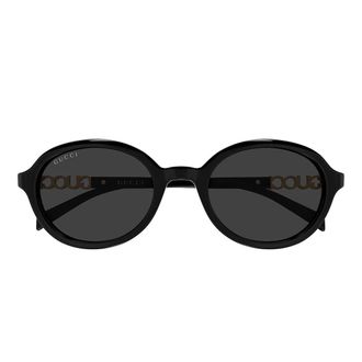 Gucci Sunglasses Gg2033 Sa 007 Black With Rhinestones/Grey Women