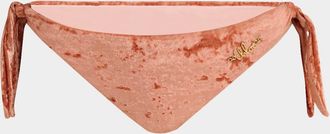 Chloé Knotted Crushed Velvet Bikini Bottoms