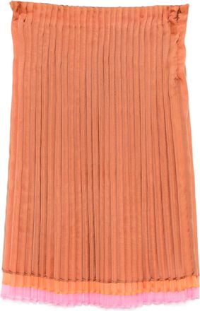 Issey Miyake Gonna plissettata - Arancione