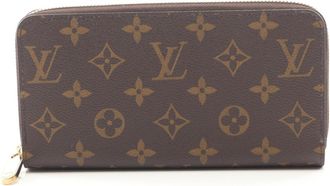 Louis Vuitton Brown Monogram Coated Canvas Long Wallet (Bi-Fold) (Pre-Owned)