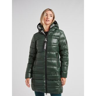 JACK1T R4D Tramline Hooded Puffer Coat in Emerald/black at Nordstrom, Size X-Large