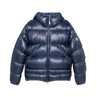 Moncler Dames, Jassen, Blauw, Maat: L