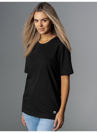 Trigema T-Shirt TRIGEMA TRIGEMA Heavy T-Shirt aus 100% recycelter Baumwolle, Damen, Gr. 4XL, schwarz, 100% Baumwolle (recycelt), Basic, Shirts T-Shirt