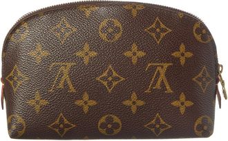 Louis Vuitton Brown Monogram Coated Canvas Cosmetic Pouch (Authentic Pre-Loved)
