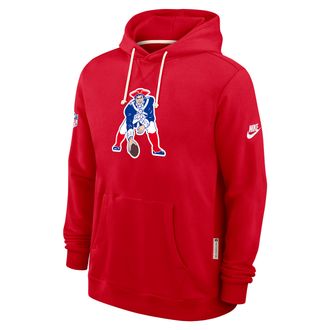 Nike New England Patriots Alt Offensive Set Play Sideline Nike Mens Dri-FIT NFL Pullover Hoodie in Red | 03AZ65NQ8K-V4T