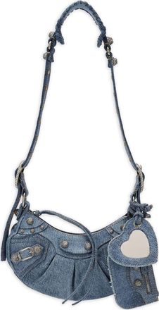 Balenciaga (WMNS) Balenciaga Le Cagole Xs Denim Shoulder Bag Blue 6713092109U4715