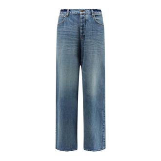 Balenciaga Heren, Jeans, Blauw, Maat: M Katoen
