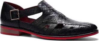 Carlos By Carlos Santana Aura Fisherman Sandal in Black Leather at Nordstrom, Size 10.5