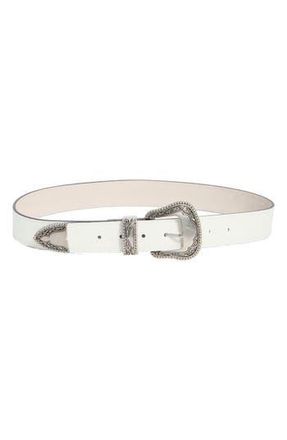 Vince Camuto Western Buckle Belt in White at Nordstrom Rack, Size X-Large