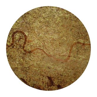 Louis De Poortere Alfombra de poli&eacute;ster verde, 240x240 cm