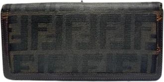Fendi Pre-owned Vintage Portemonnee - Dames - Vintage Accessoires - Bruin - ONE Size - Leer - Vintage