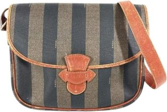 Fendi Pre-owned Pochette Schoudertas - Dames - Vintage Schoudertas - Bruin - ONE Size - Leer - Vintage