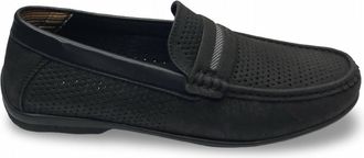 Stacy Adams Mens Corby Suede Loafers In Black