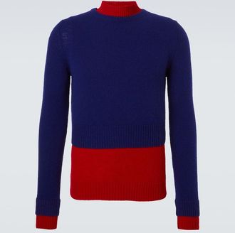 Jil Sander Jersey de lana a capas