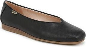 Dr. Scholls Violet Flat in Black Faux Leather at Nordstrom Rack, Size 6.5